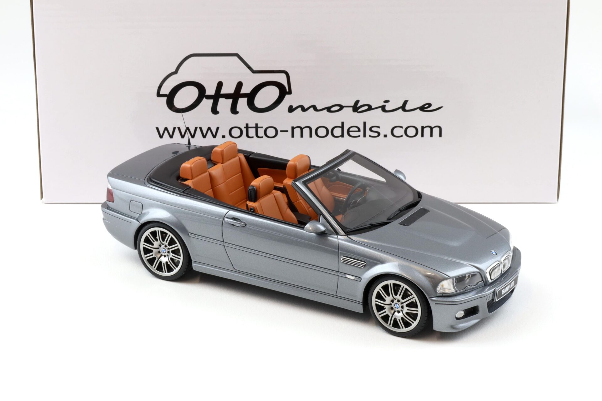 1:18 OTTO mobile OT1006 BMW M3 (E46) Convertible 2004 grey metallic