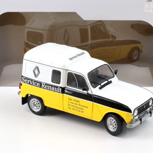 1:18 Solido Renault R4 4LF4 Service Renault white/ yellow