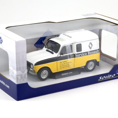 1:18 Solido Renault R4 4LF4 Service Renault white/ yellow