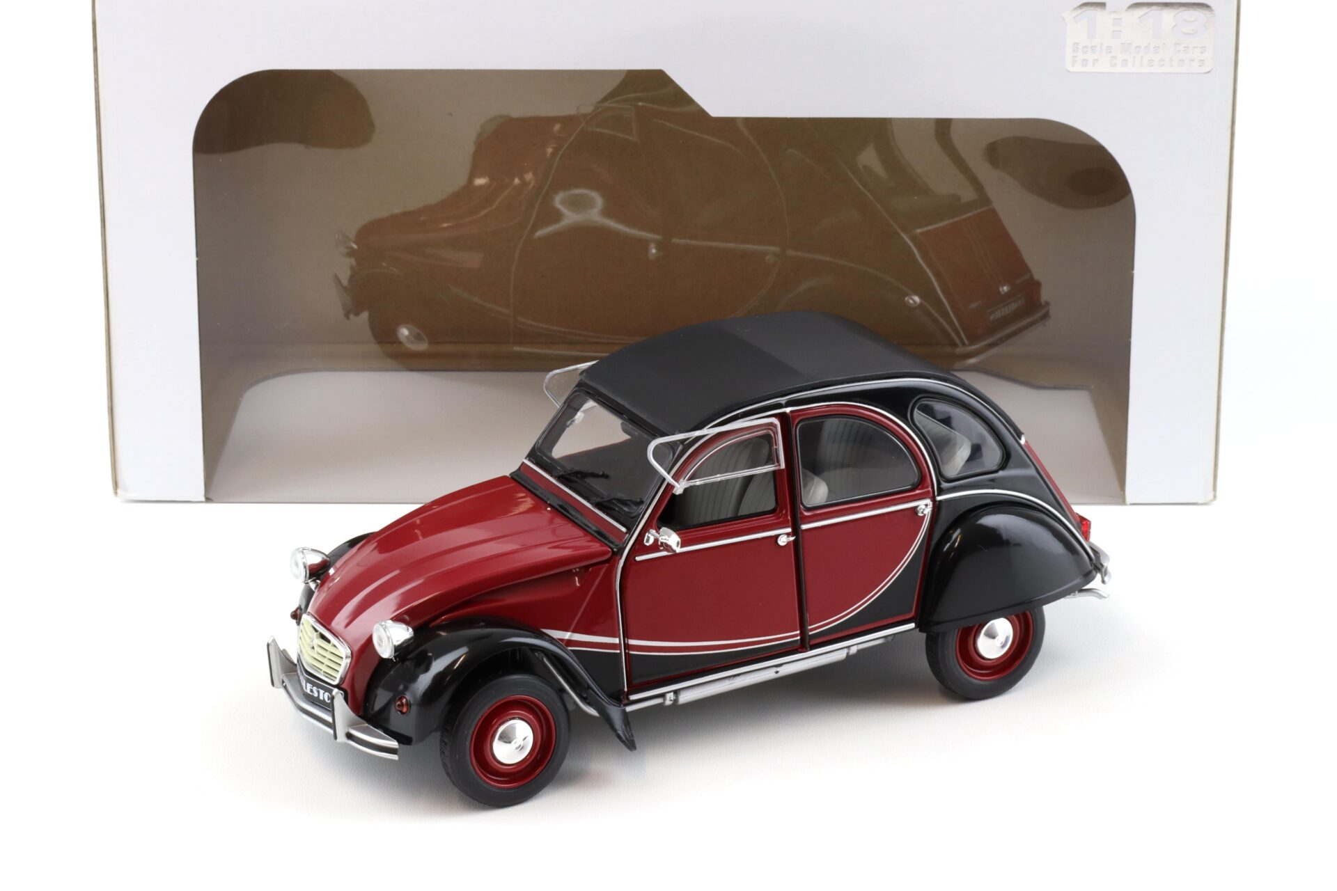 1:18 Solido Citroen 2CV 6 Charleston 1982 red/ black