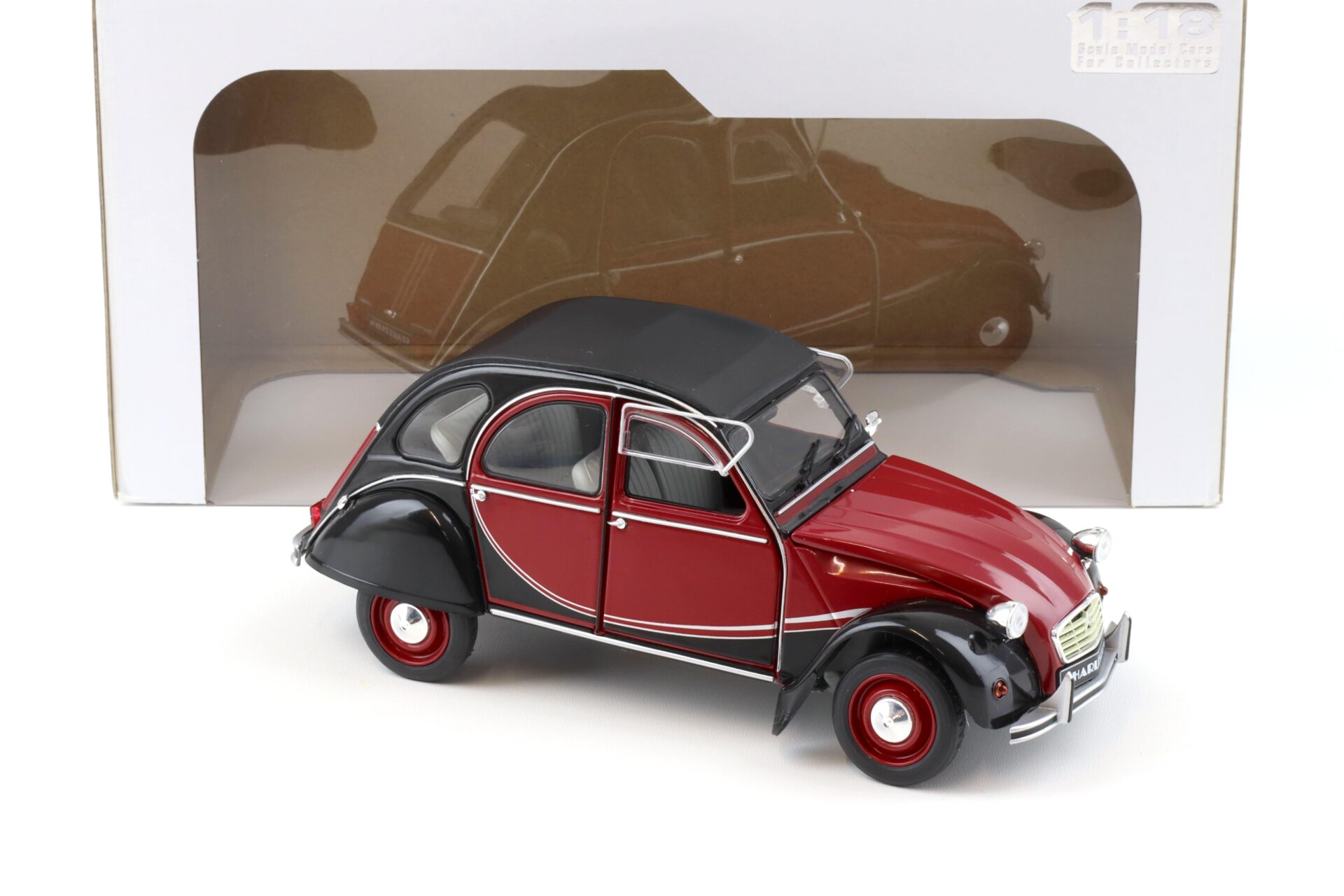 1:18 Solido Citroen 2CV 6 Charleston 1982 red/ black
