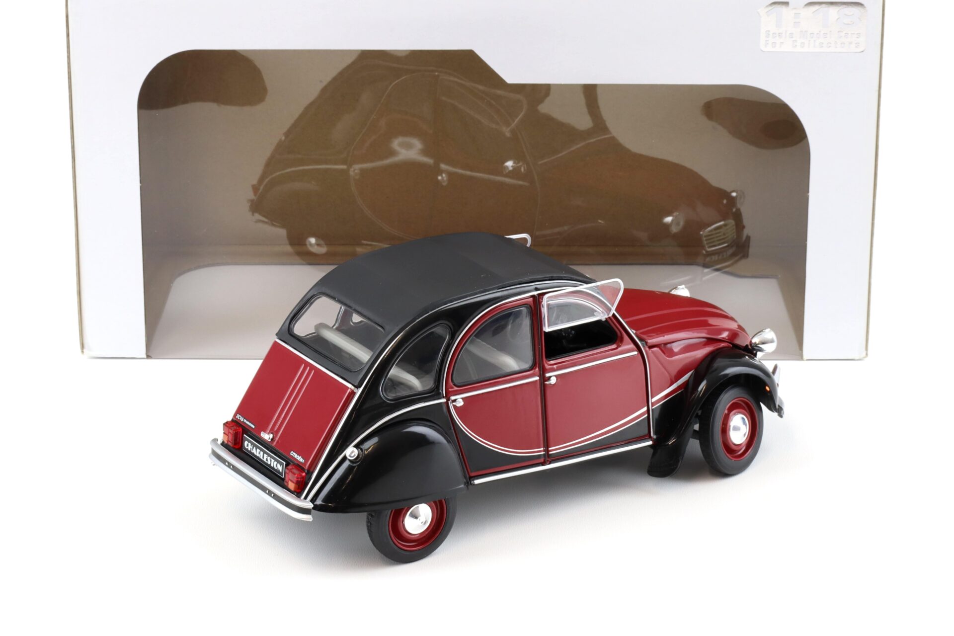 1:18 Solido Citroen 2CV 6 Charleston 1982 red/ black