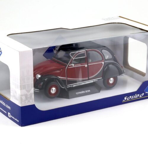 1:18 Solido Citroen 2CV 6 Charleston 1982 red/ black
