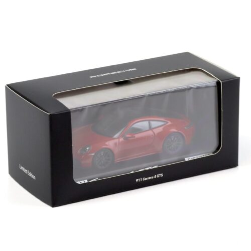 1:43 Minichamps Porsche 911 992.2 Carrera 4 GTS Coupe carmine red WAP DEALER - Image 3