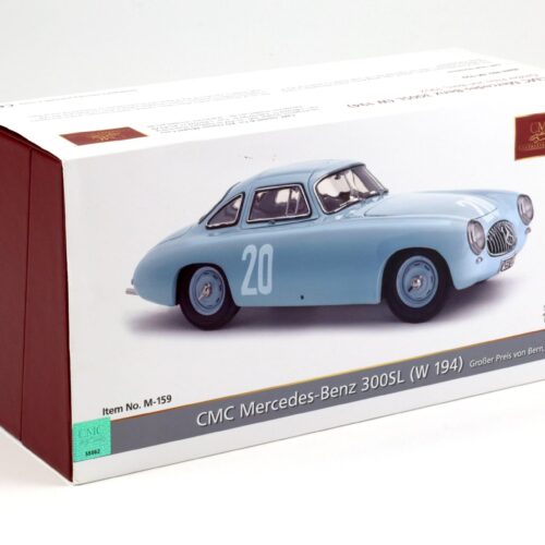 1:18 CMC Mercedes 300SL (W194) #20 Grand Prix of Bern 1952 Hermann Lang M-159 - Image 5