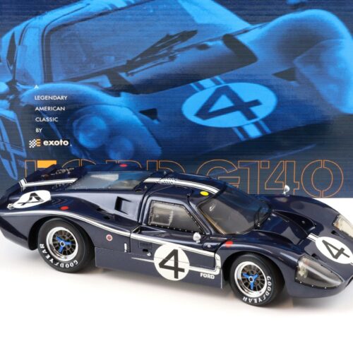 1:18 Exoto Ford GT40 MK IV 24h Le Mans 1967 Hulme/ Ruby #4 blue RLG18056 - Image 2