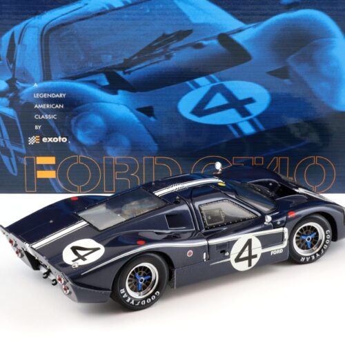 1:18 Exoto Ford GT40 MK IV 24h Le Mans 1967 Hulme/ Ruby #4 blue RLG18056 - Image 3