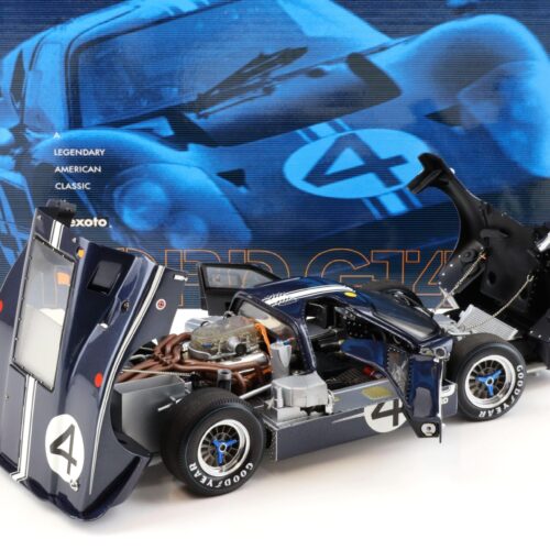1:18 Exoto Ford GT40 MK IV 24h Le Mans 1967 Hulme/ Ruby #4 blue RLG18056 - Image 4