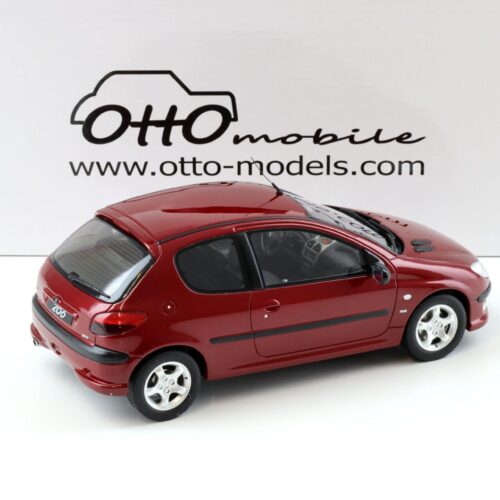 1:18 OTTO mobile OT1039 Peugeot 206 S16 red metallic 1999 - Image 3