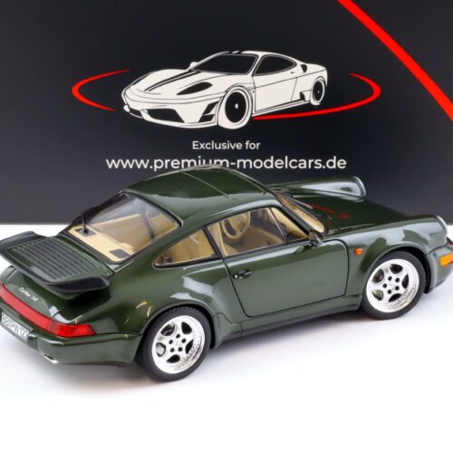 1:18 Norev Porsche 911 964 Turbo 3.6 Coupe 1993 Oak green metallic - Limited 999 pcs. - Image 3
