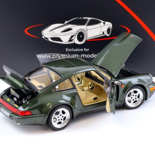 1:18 Norev Porsche 911 964 Turbo 3.6 Coupe 1993 Oak green metallic - Limited 999 pcs. - Image 4
