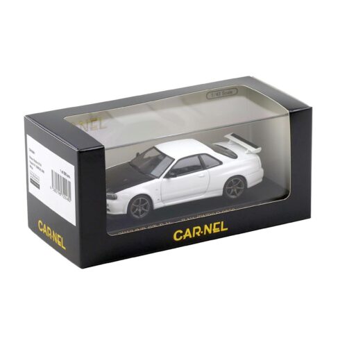 1:43 CAR-NEL by Kyosho Nissan Skyline GT-R (R34) V-SPEC N1 2000 white/ Carbon