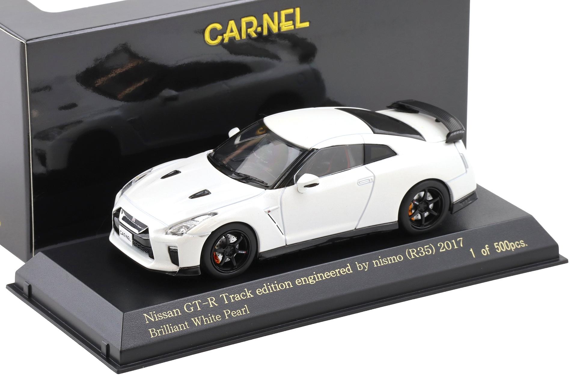 ID 110044 orig.jpg 1:43 CAR-NEL by Kyosho Nissan GT-R R35 Track Edition by Nismo 2017 pearl white