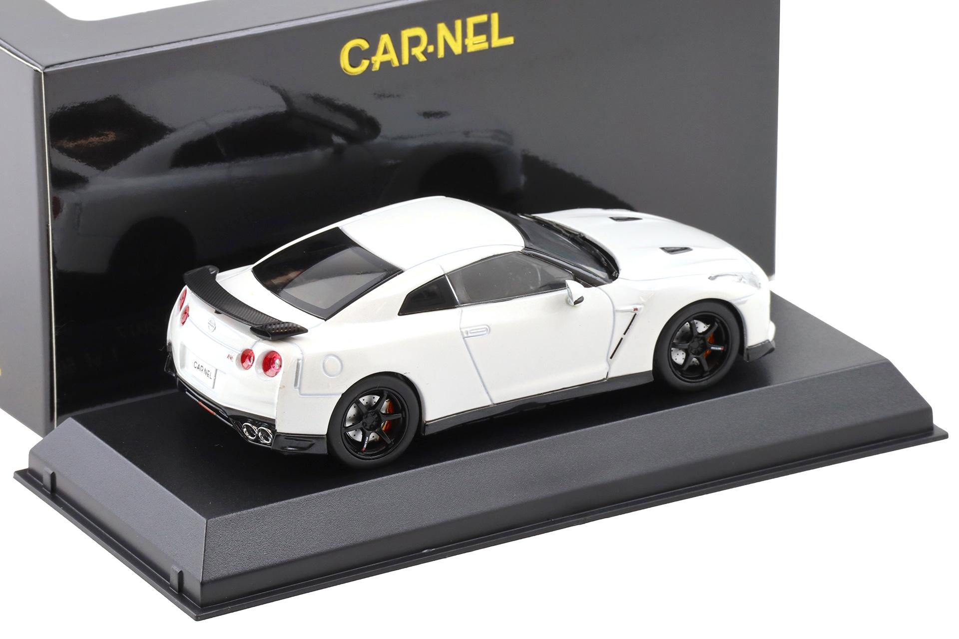 1:43 CAR-NEL by Kyosho Nissan GT-R R35 Track Edition by Nismo 2017 pearl white