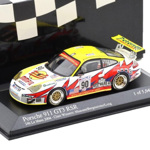 1:43 Minichamps Porsche 911 996 GT3 RSR 24h Le Mans 2004 #90 Maassen/ Long