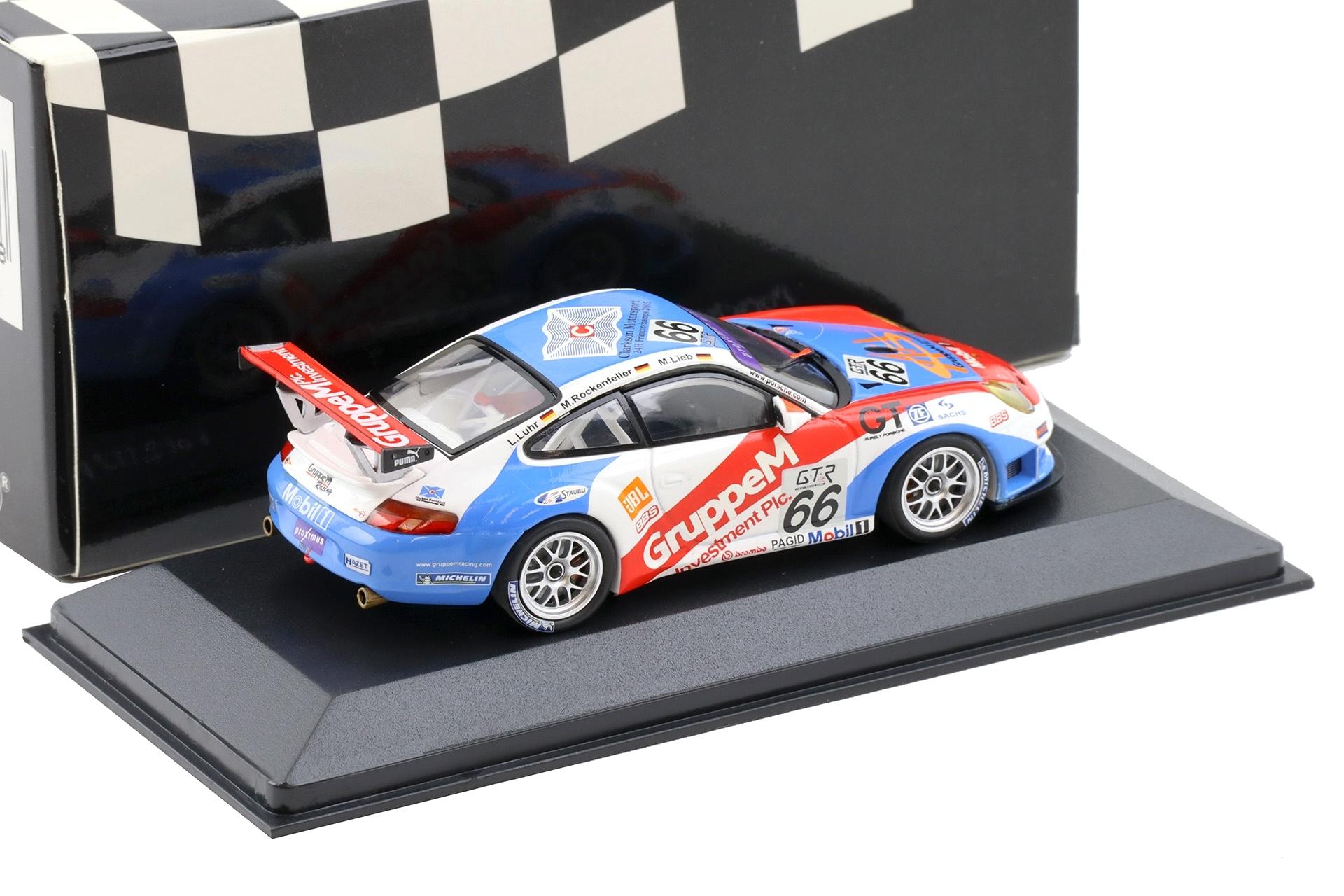 1:43 Minichamps Porsche 911 996 GT3 RSR 24h SPA 2005 GT2 Class Winners #66