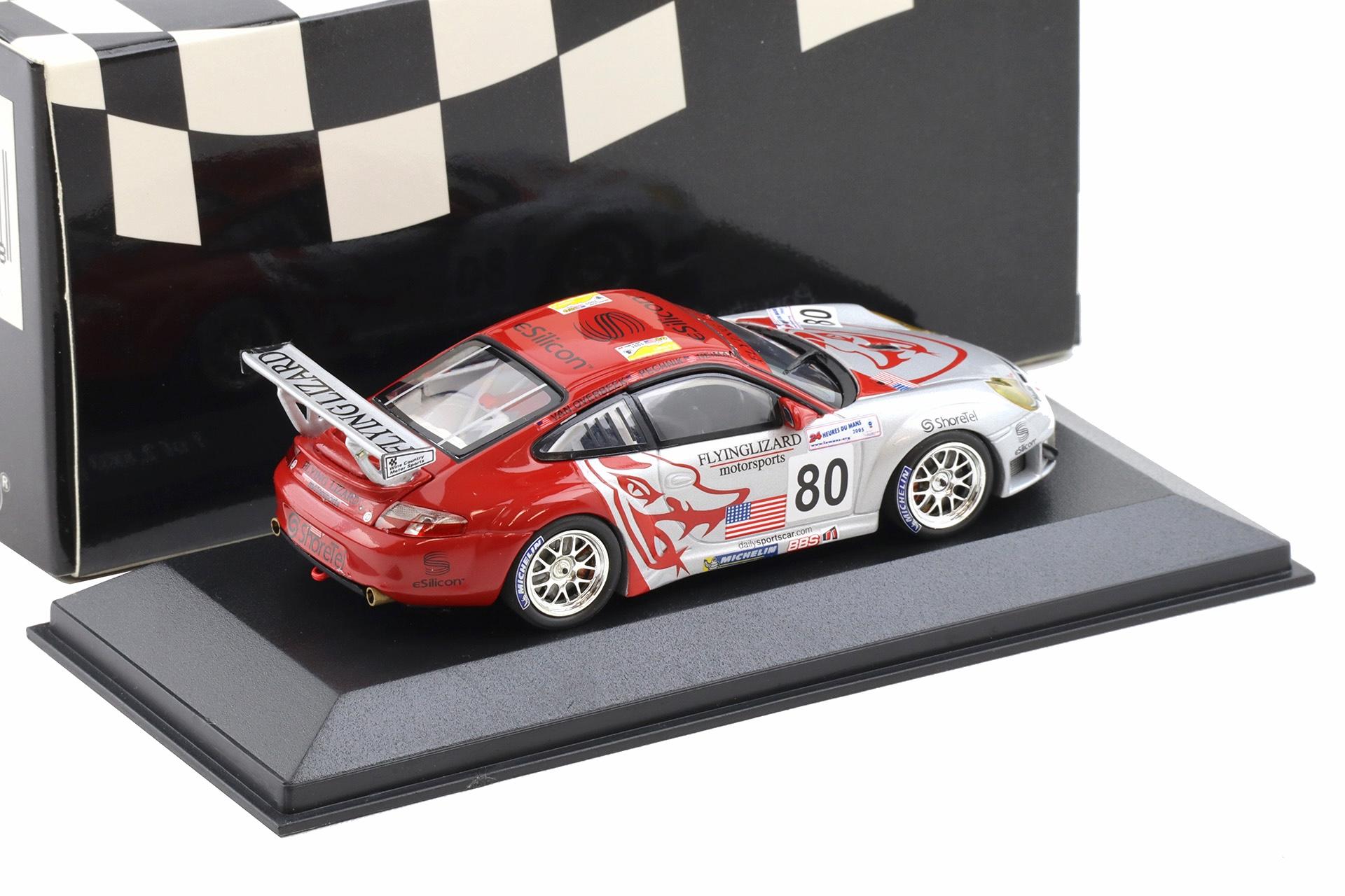 1:43 Minichamps Porsche 911 996 GT3 RSR 24h Le Mans 2005 Flying Lizard #80