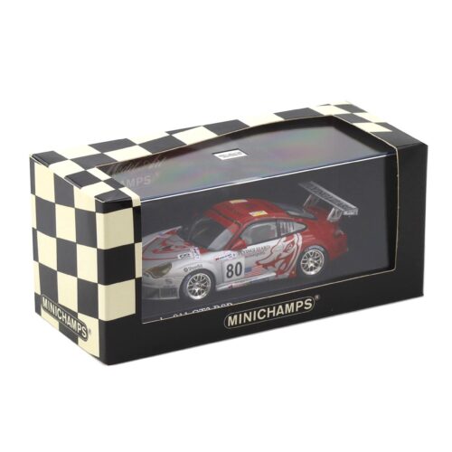 1:43 Minichamps Porsche 911 996 GT3 RSR 24h Le Mans 2005 Flying Lizard #80