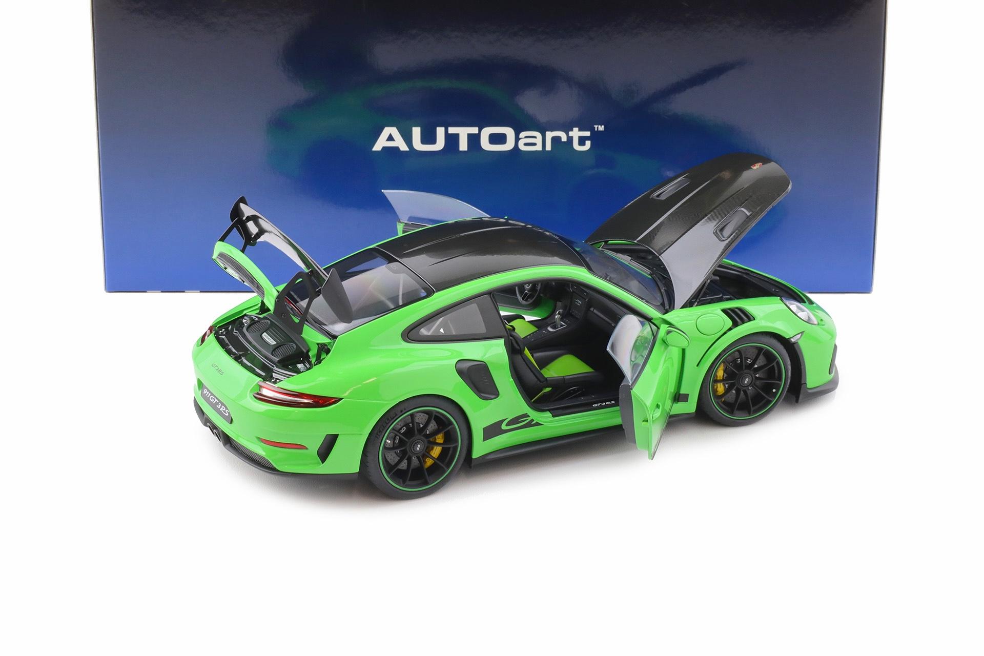 1:18 AUTOart Porsche 911 991.2 GT3 RS Weissach Package Lizard green 78179