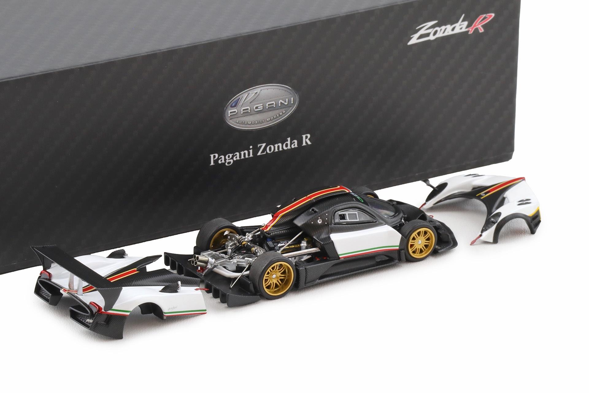 1:64 Almost Real x Motorhelix Pagani Zonda R white/ black 650631001