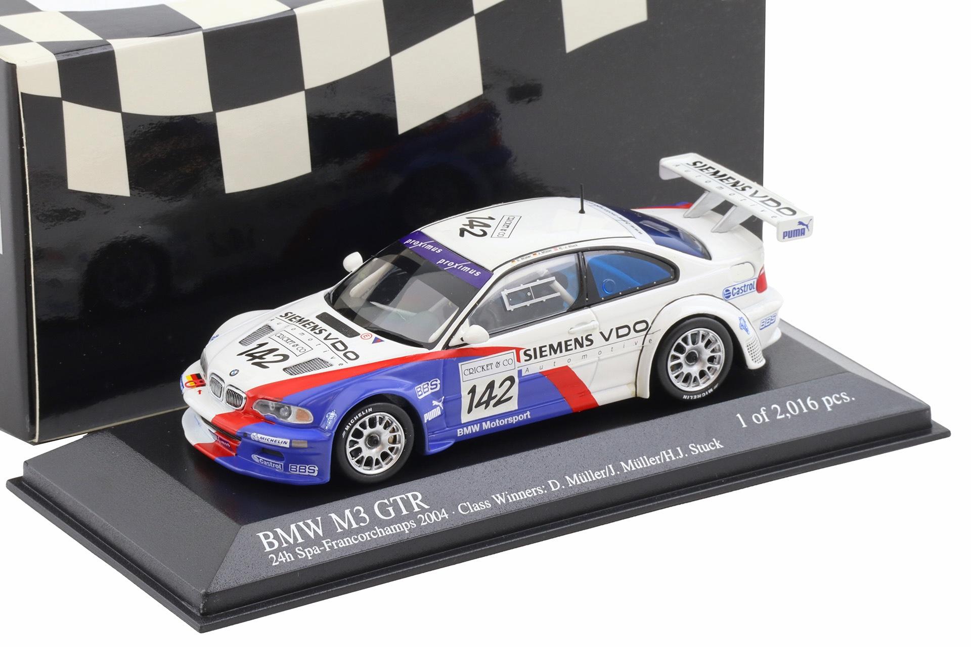 ID 112702 orig.jpg 1:43 Minichamps BMW M3 E46 GTR 24h SPA 2004 Class Winners #142 Stuck/ Müller