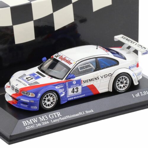 1:43 Minichamps BMW M3 E46 GTR ADAC 24h 2004 Lamy/ Said/ Huisman/ Stuck #43