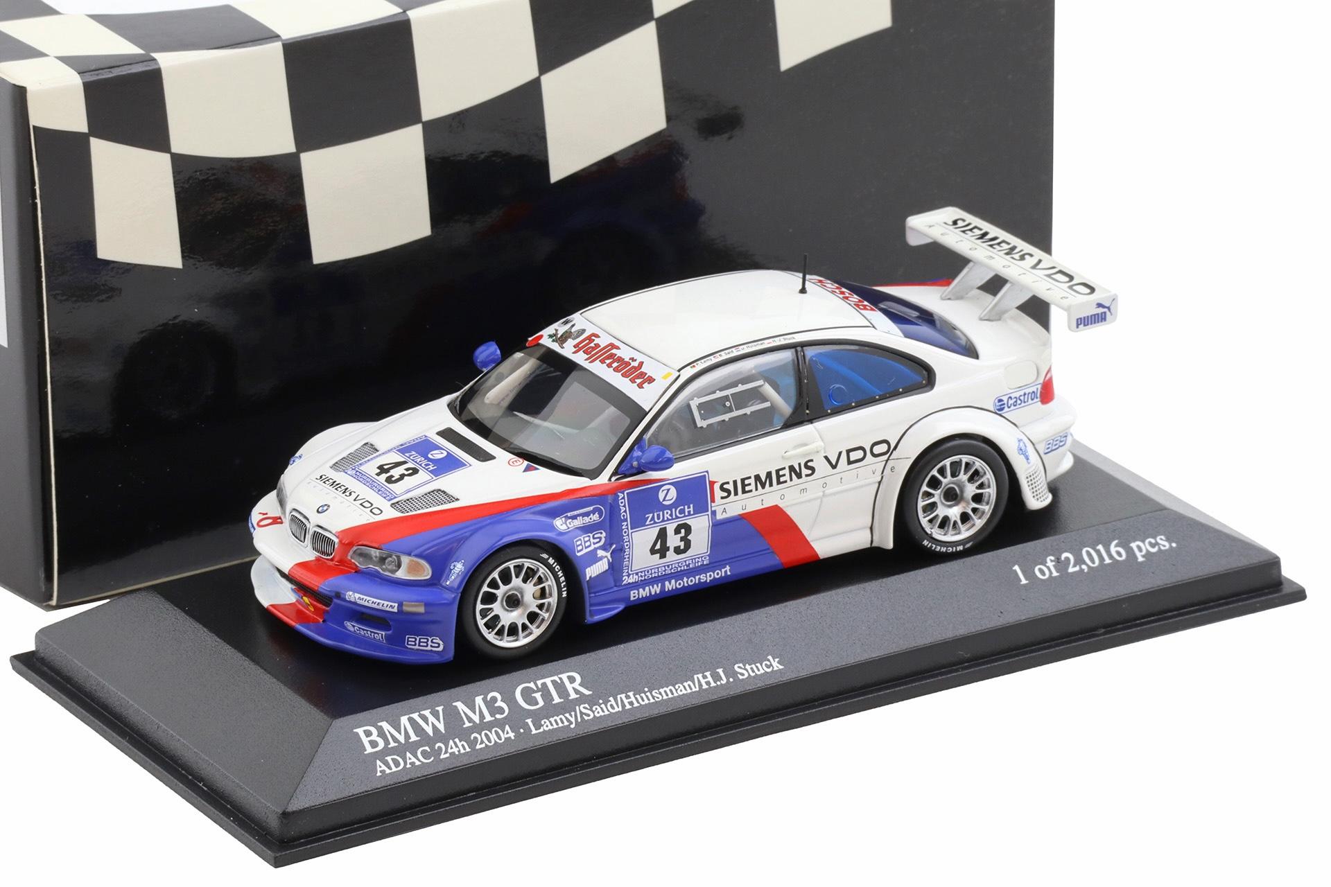 ID 112720 orig.jpg 1:43 Minichamps BMW M3 E46 GTR ADAC 24h 2004 Lamy/ Said/ Huisman/ Stuck #43
