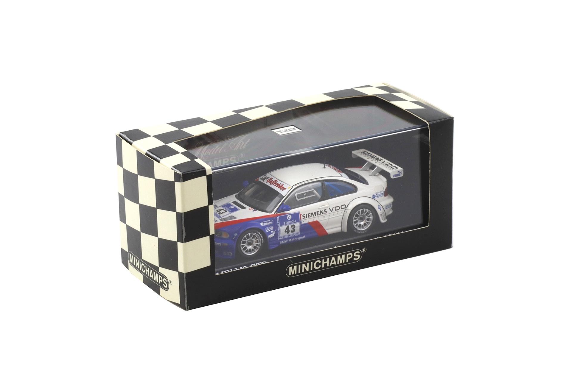 1:43 Minichamps BMW M3 E46 GTR ADAC 24h 2004 Lamy/ Said/ Huisman/ Stuck #43