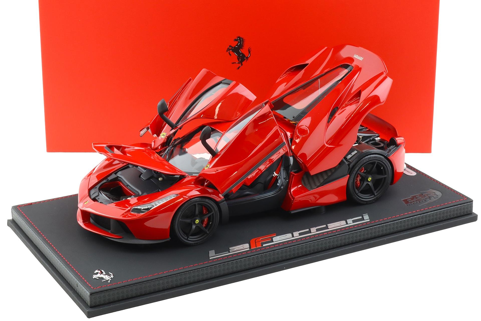 1:18 BBR Ferrari LaFerrari Rosso Corsa red/ black wheels Die-Cast - Limited 120 pcs.