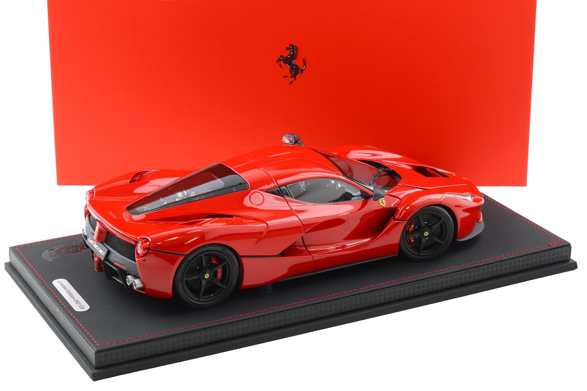 1:18 BBR Ferrari LaFerrari Rosso Corsa red/ black wheels Die-Cast - Limited 120 pcs.