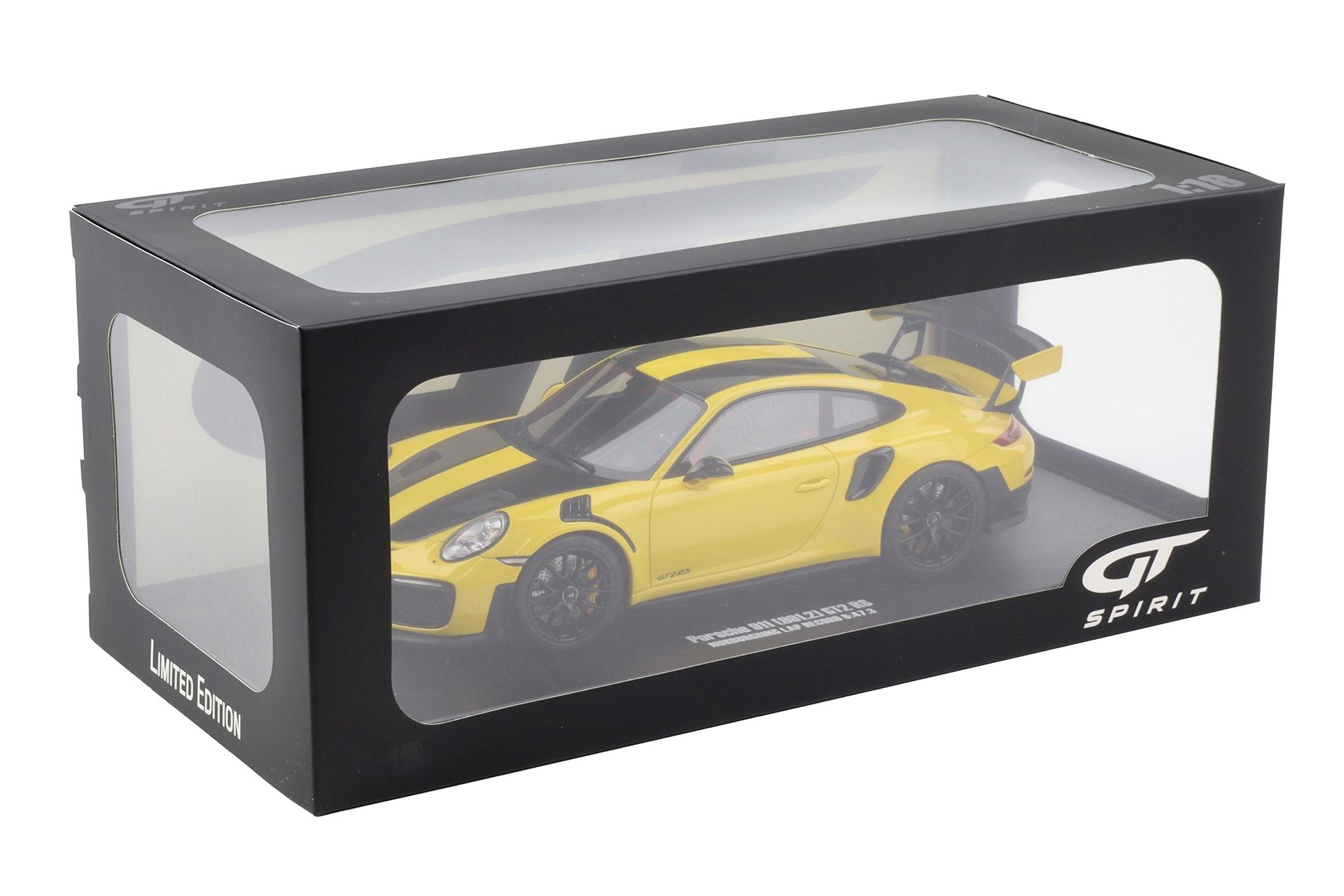 1:18 GT Spirit GT972 Porsche 911 991.2 GT2 RS Nürburgring Lap Record Racing yellow