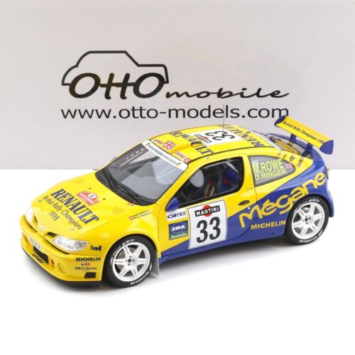 1:18 OTTO mobile OT1195 Renault Megane Maxi Rally San Remo 1998 M.Rowe #33