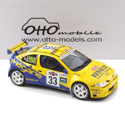 1:18 OTTO mobile OT1195 Renault Megane Maxi Rally San Remo 1998 M.Rowe #33