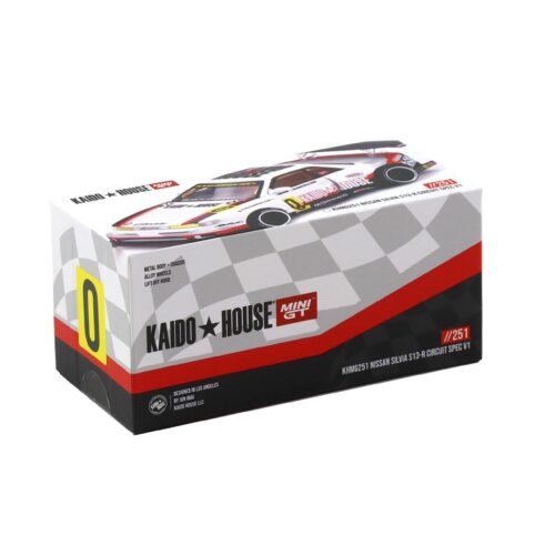 1:64 TSM Mini GT Kaido House Nissan Silvia S13-R Circuit Spec V1 white