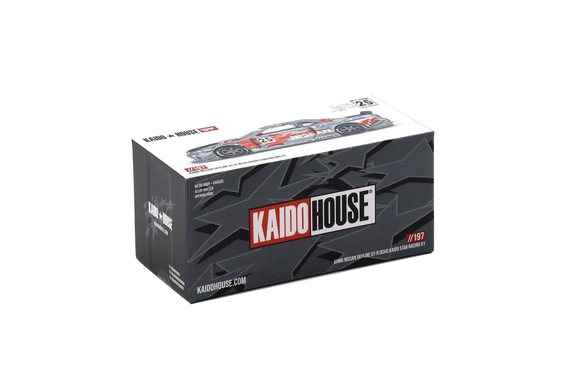 1:64 TSM Mini GT Kaido House Nissan Skyline GT-R R34 Kaido Star Racing V1 silver