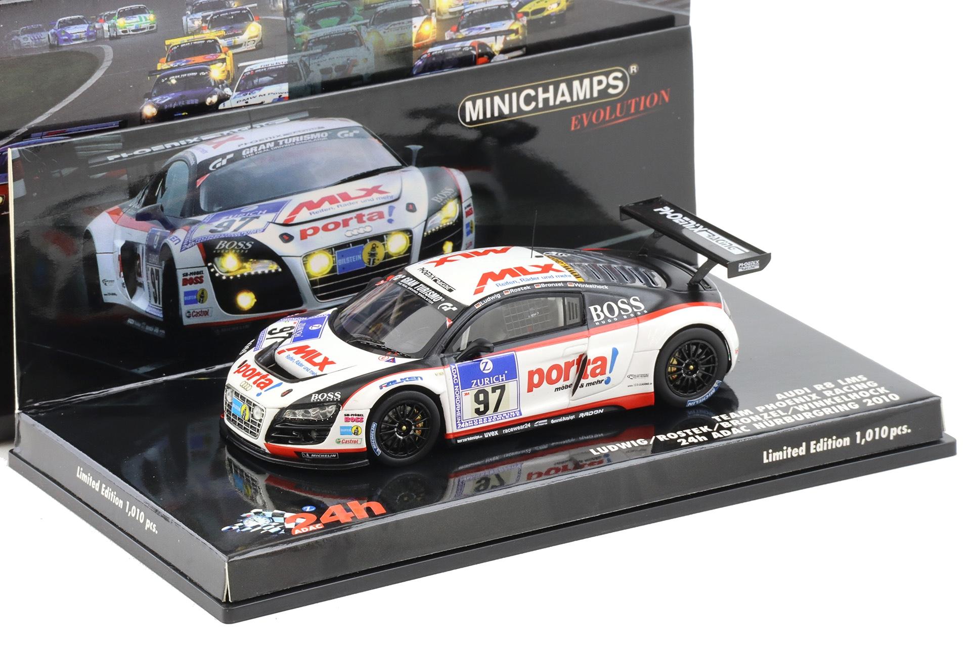 ID 114010 orig.jpg 1:43 Minichamps Audi R8 LMS Team Phoenix Racing 24h Nürburgring 2010 Ludwig #97