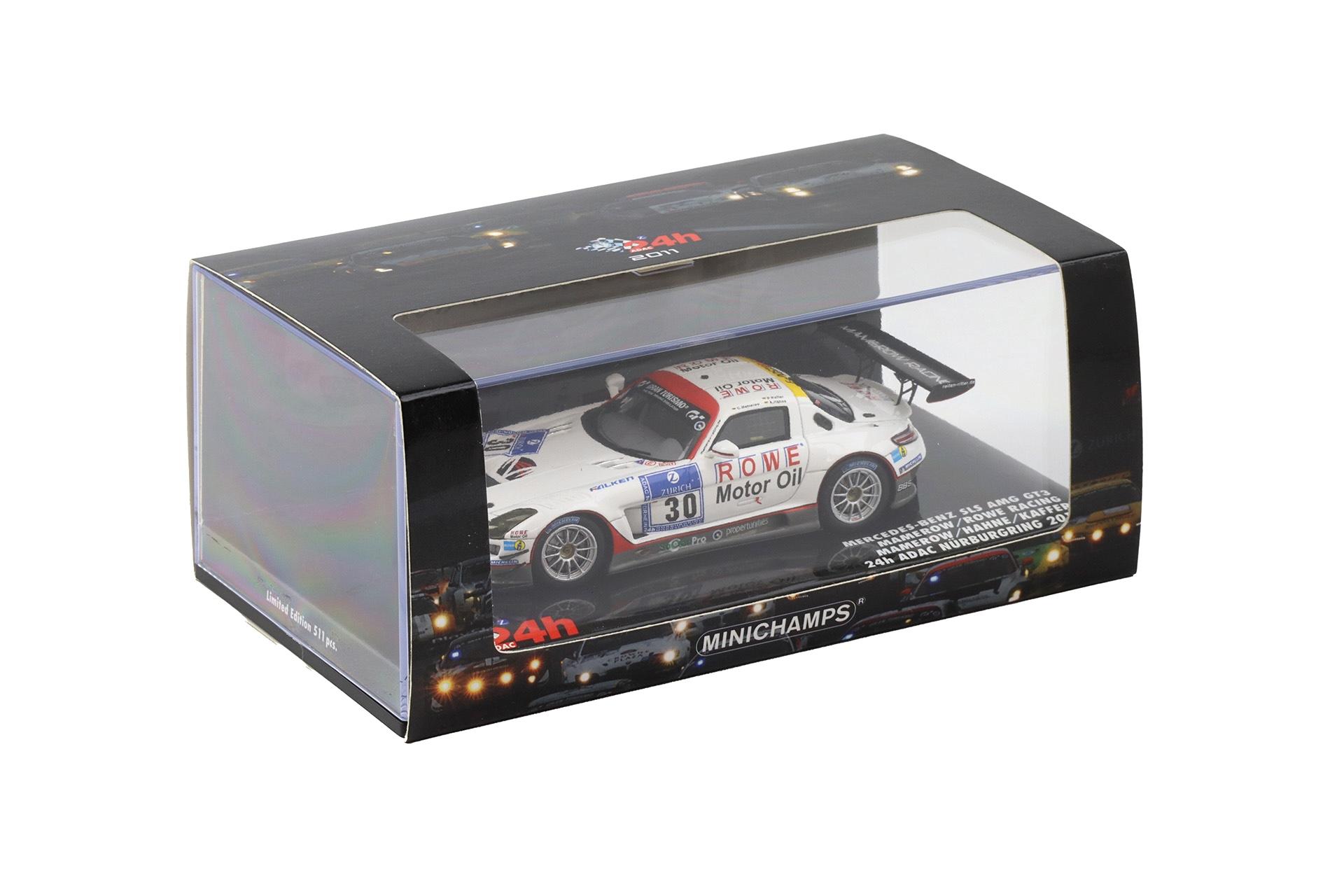 1:43 Minichamps Mercedes SLS AMG GT3 Mamerow / Rowe Racing 24h Nürburgring 2011