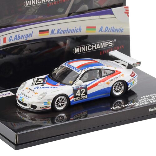 1:43 Minichamps Porsche 911 997 GT3 CUP Land Motorsport Winner 24h Dubai 2009