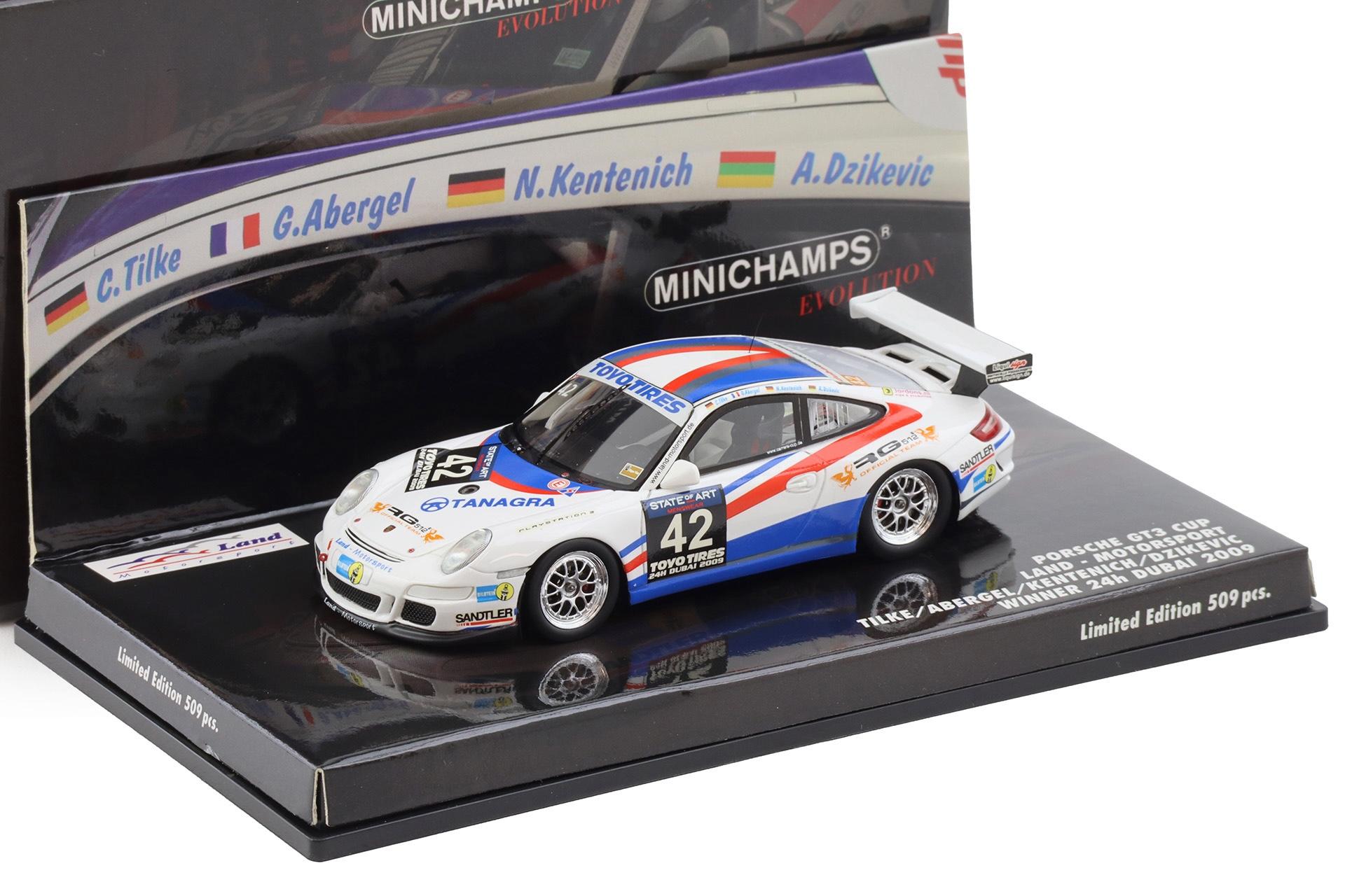 ID 114016 orig.jpg 1:43 Minichamps Porsche 911 997 GT3 CUP Land Motorsport Winner 24h Dubai 2009