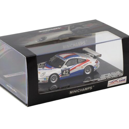 1:43 Minichamps Porsche 911 997 GT3 CUP Land Motorsport Winner 24h Dubai 2009