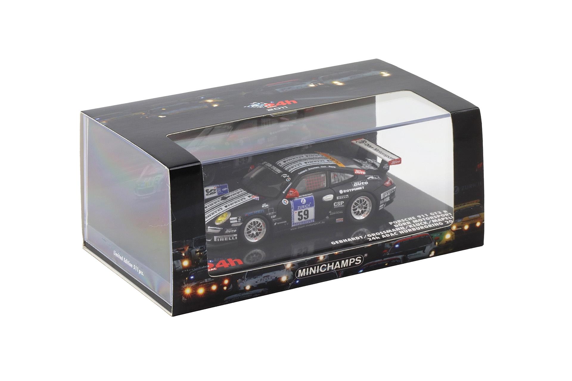 1:43 Minichamps Porsche 911 997 GT3 R Dörr Motorsport 24h Nürburgring 2011