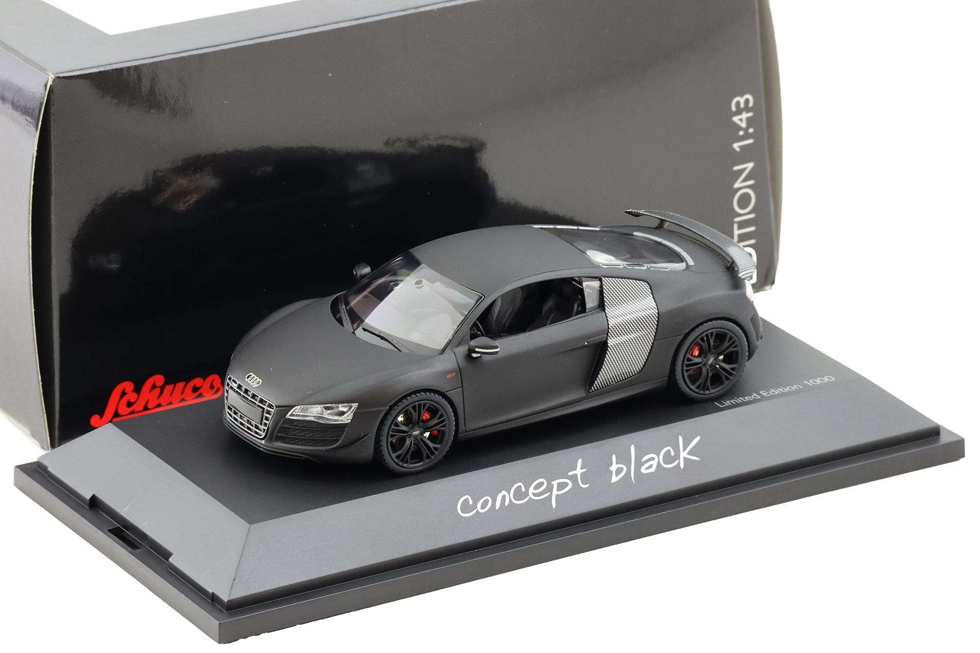 1:43 Schuco Audi R8 GT Concept black matt 2011