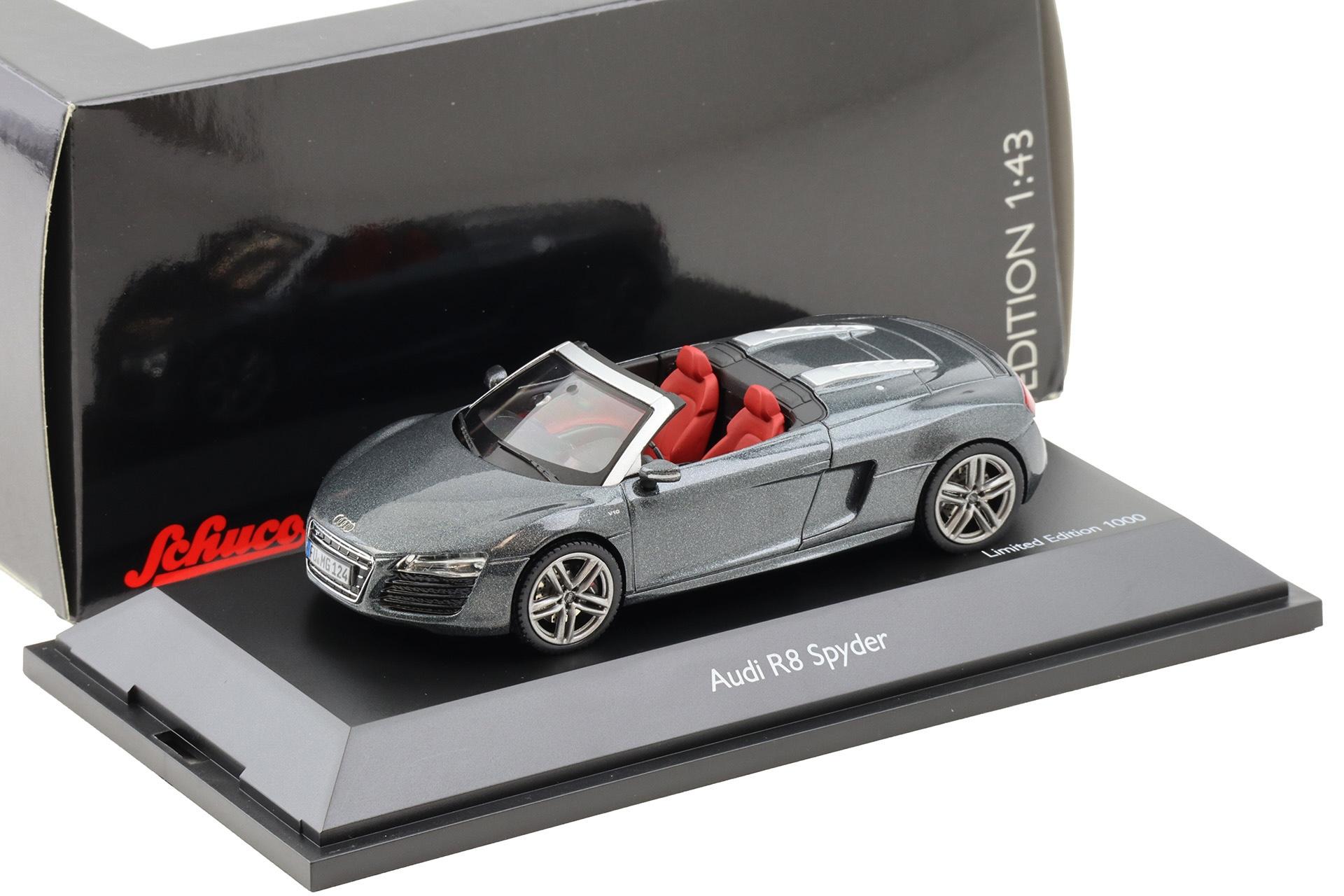1:43 Schuco Audi R8 Spyder V10 Daytona grey metallic 2012