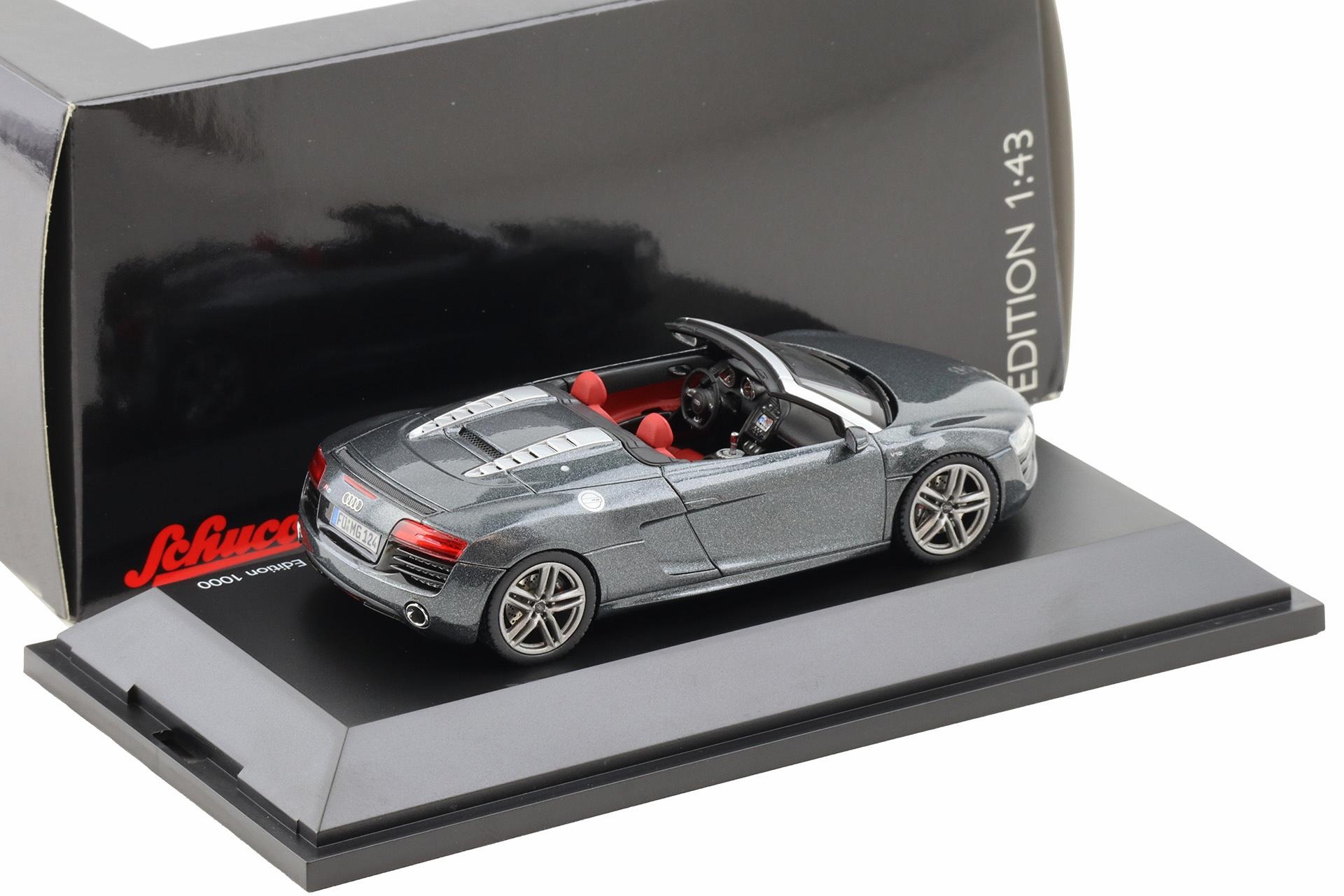 1:43 Schuco Audi R8 Spyder V10 Daytona grey metallic 2012