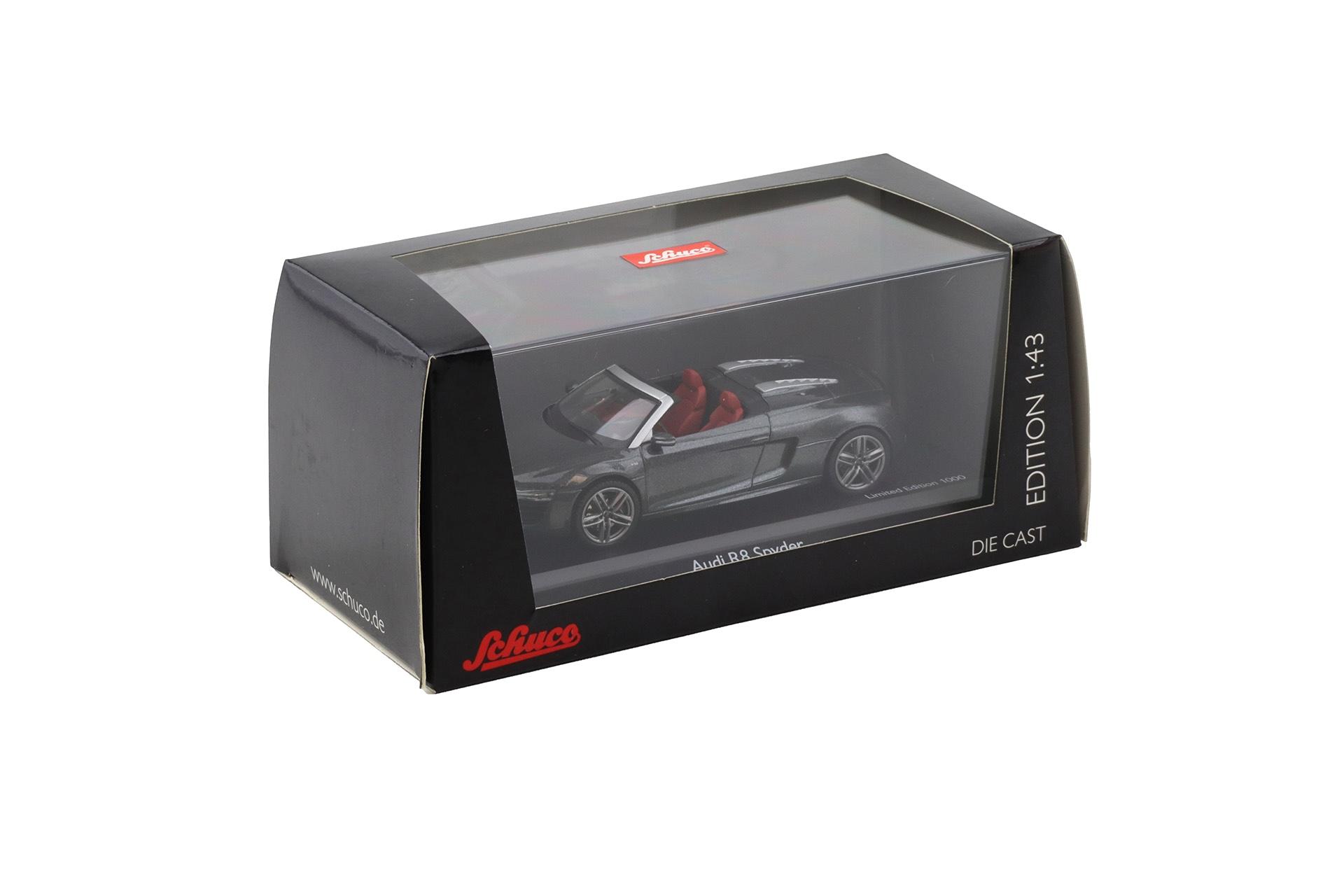 1:43 Schuco Audi R8 Spyder V10 Daytona grey metallic 2012