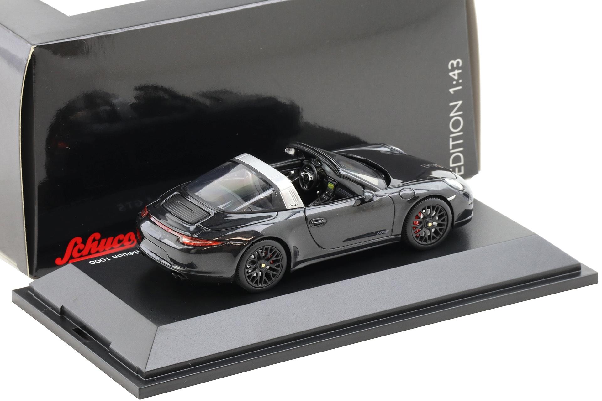 1:43 Schuco Porsche 911 991 Targa 4 GTS deep black metallic