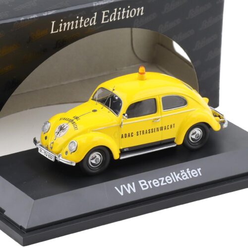 1:43 Schuco VW Käfer Brezelkäfer ADAC Strassenwacht yellow