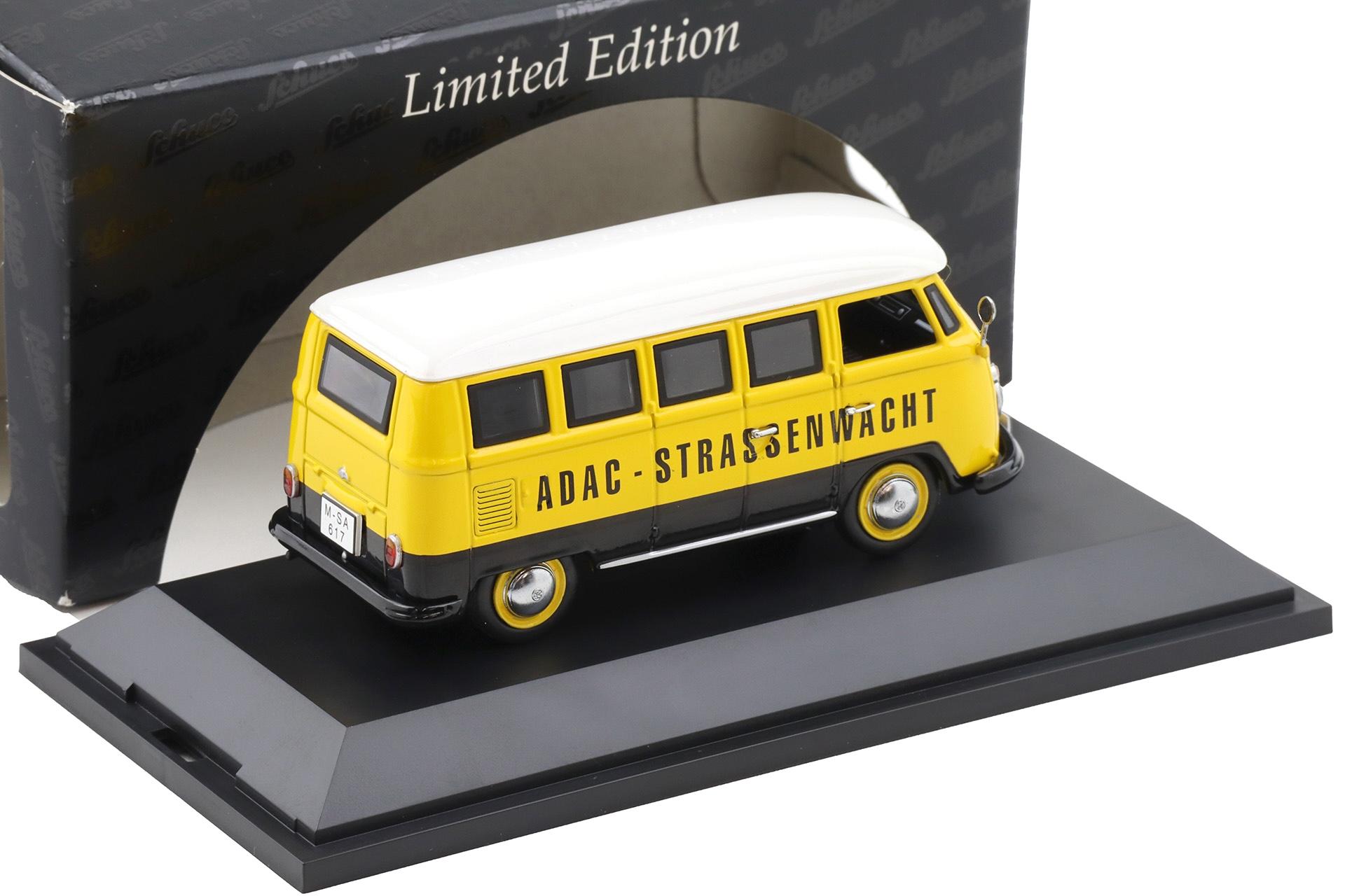 1:43 Schuco VW T1 Samba Bus ADAC Strassenwacht yellow/ white