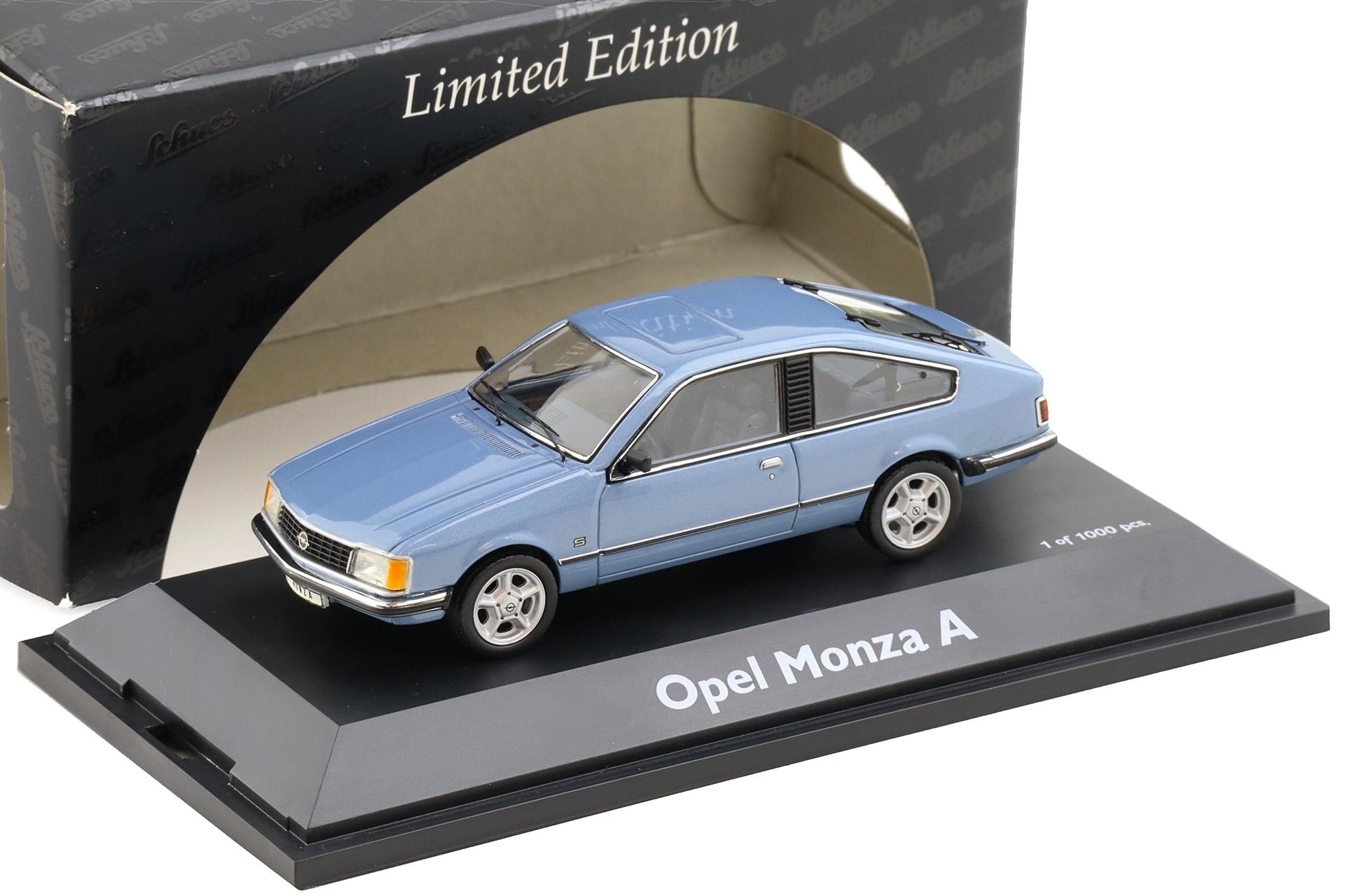 1:43 Schuco Opel Monza A Aquamarin blue metallic 1980