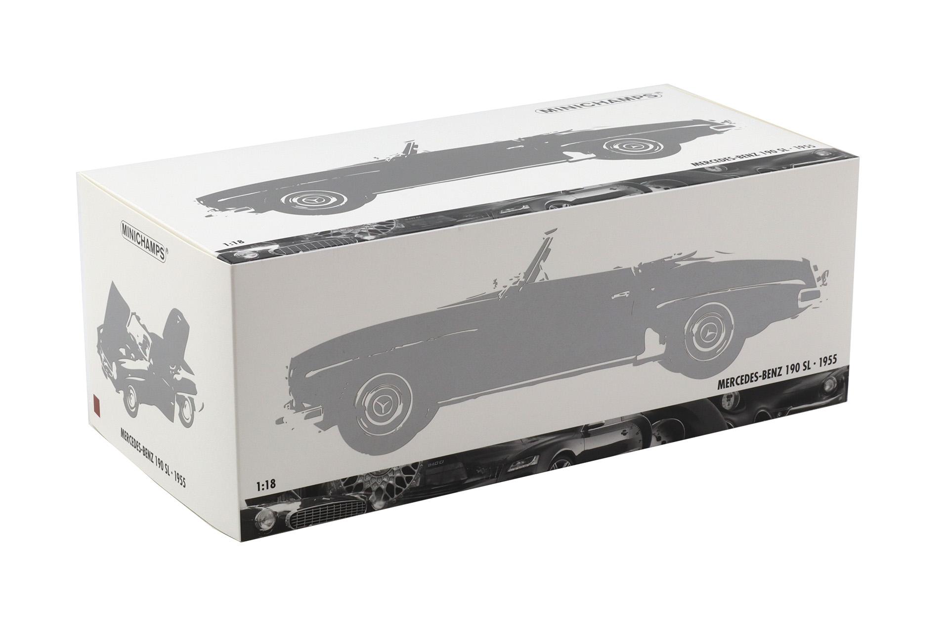 1:18 Minichamps Mercedes 190SL W121 Roadster 1955 red